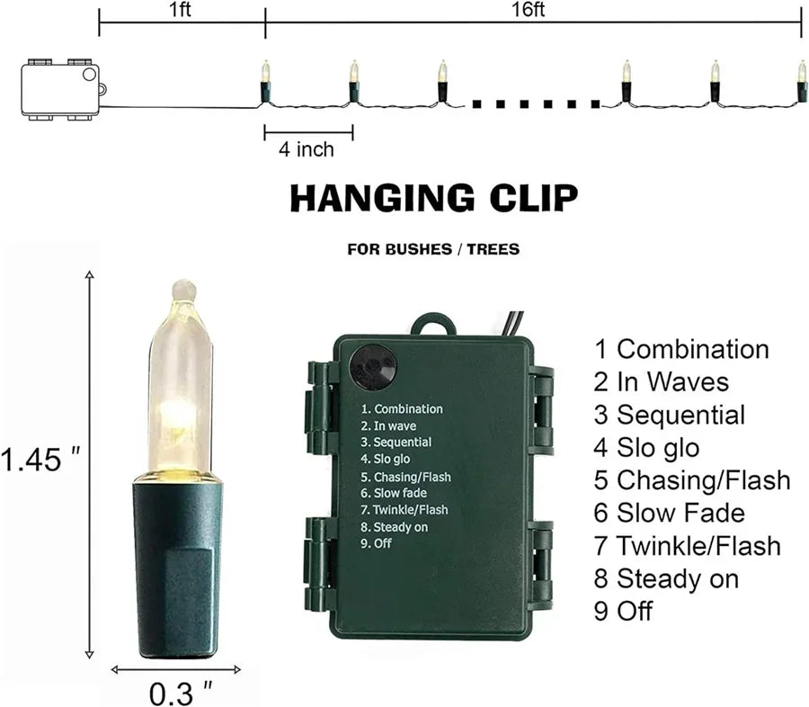 2025 Festive Christmas Fairy String Lights
