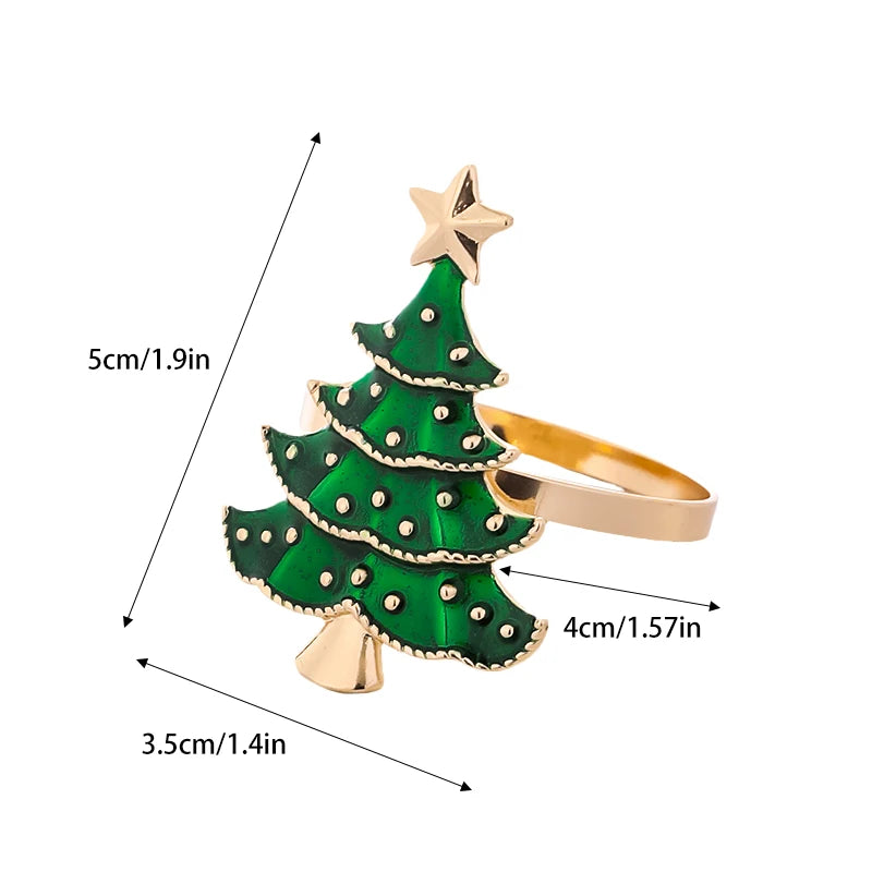Christmas Napkin Rings Table Decor 2025